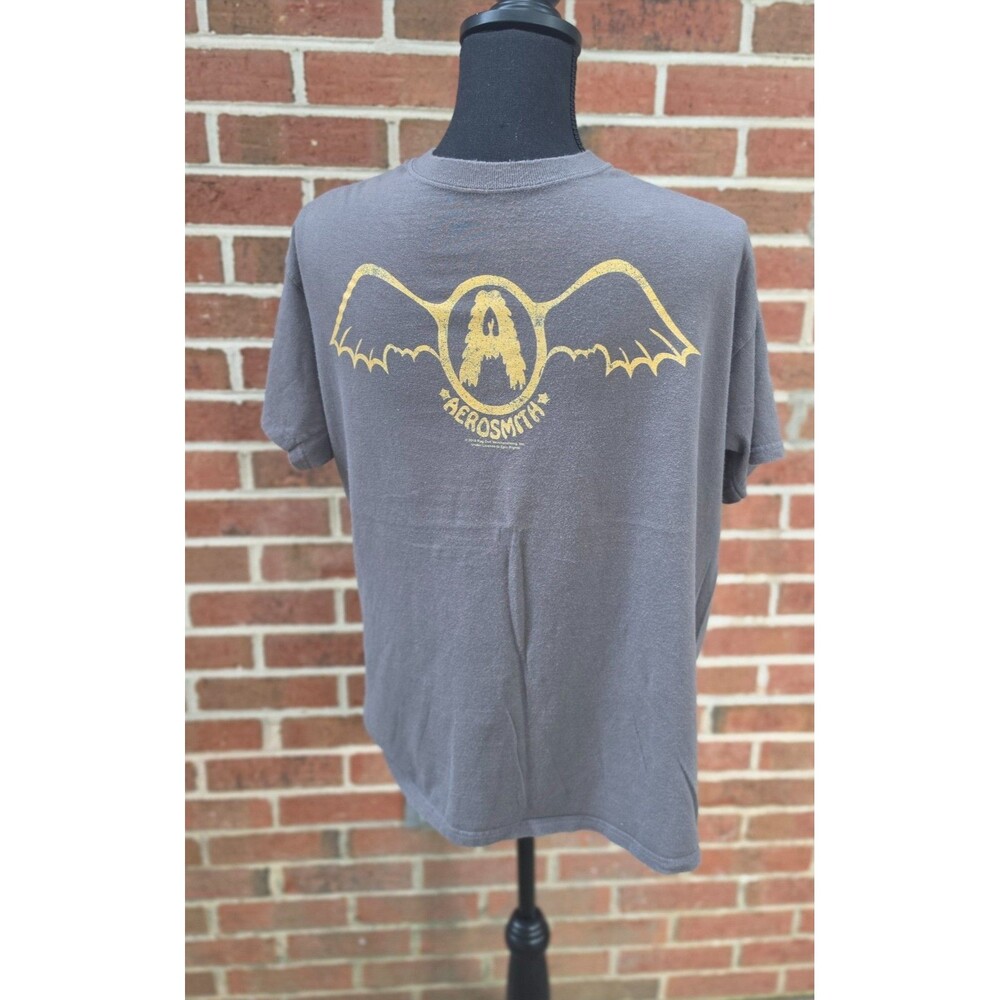 Aerosmith T Shirt Men’s Large Gray 2016 Rag Doll Rock Band Graphic Tee